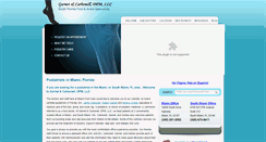 Desktop Screenshot of miamifootcare.com